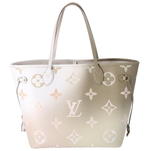 Louis Vuitton Neverfull MM Spring In The City Tote Bag Sunset Khaki Monogram - Picture 3 of 10
